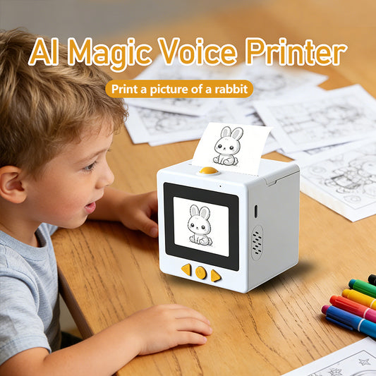Portable Voice Activated Thermal Printer for Children